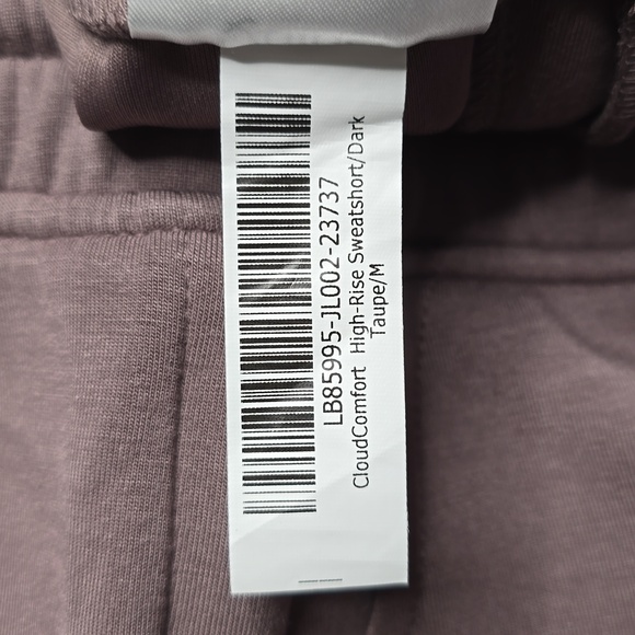 3143 NWT Quince CloudComfort High-Rise Sweatshorts Dark Taupe Sz Med - Picture 5 of 6